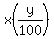 x%28y%2F100%29