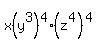 x%28y%5E3%29%5E4%2A%28z%5E4%29%5E4