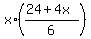x%2A%28%2824%2B4x%29%2F6%29