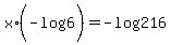x%2A%28-log%286%29%29+=+-log%28216%29