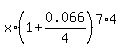 x%2A%281%2B0.066%2F4%29%5E%287%2A4%29