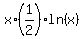 x%2A%281%2F2%29%2Aln%28x%29