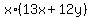 x%2A%2813x+%2B+12y%29
