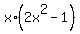 x%2A%282x%5E2-1%29