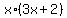x%2A%283x%2B2%29