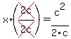 x%2A%28cross%282c%29%2Fcross%282c%29%29=c%5E2%2F2c