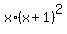 x%2A%28x%2B1%29%5E2
