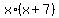 x%2A%28x%2B7%29