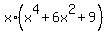 x%2A%28x%5E4+%2B+6x%5E2+%2B+9%29