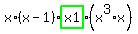 x%2A%28x-1%29%2Ahighlight_green%28+x1+%29%2A%28x%5E3%2Ax%29