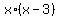 x%2A%28x-3%29