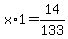 x%2A1=14%2F133