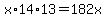 x%2A14%2A13=182x