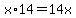 x%2A14=14x