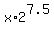 x%2A2%5E7.5