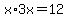 x%2A3x=12