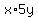 x%2A5y