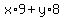 x%2A9%2By%2A8