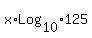 x%2ALog%5B10%5D125
