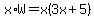 x%2AW+=+x%283x%2B5%29
