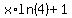 x%2Aln%284%29%2B1