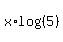 x%2Alog%28%285%29%29