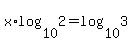 x%2Alog%2810%2C2%29=log%2810%2C3%29