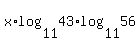 x%2Alog%2811%2C43%29%2Alog%2811%2C56%29
