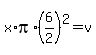 x%2Api%2A%286%2F2%29%5E2=v