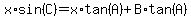 x%2Asin%28C%29=x%2Atan%28A%29%2BB%2Atan%28A%29