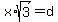 x%2Asqrt%283%29=d
