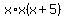 x%2Ax%28x%2B5%29