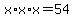 x%2Ax%2Ax+=+54