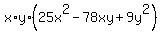 x%2Ay%2A%2825x%5E2+-+78xy+%2B+9y%5E2%29
