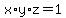 x%2Ay%2Az+=+1
