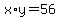 x%2Ay=++56