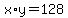 x%2Ay=128