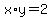 x%2Ay=2