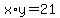 x%2Ay=21