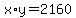 x%2Ay=2160