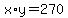 x%2Ay=270