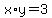 x%2Ay=3