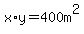 x%2Ay=400m%5E2