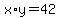 x%2Ay=42