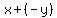 x%2B%28-y%29