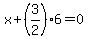 x%2B%283%2F2%296=0