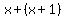 x%2B%28x%2B1%29