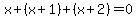 x%2B%28x%2B1%29%2B%28x%2B2%29=0