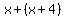 x%2B%28x%2B4%29