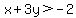 x%2B+3y%3E-2